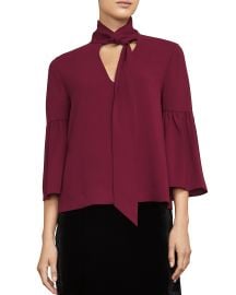 BCBGMAXAZRIA Mellie Tie-Neck Top at Bloomingdales